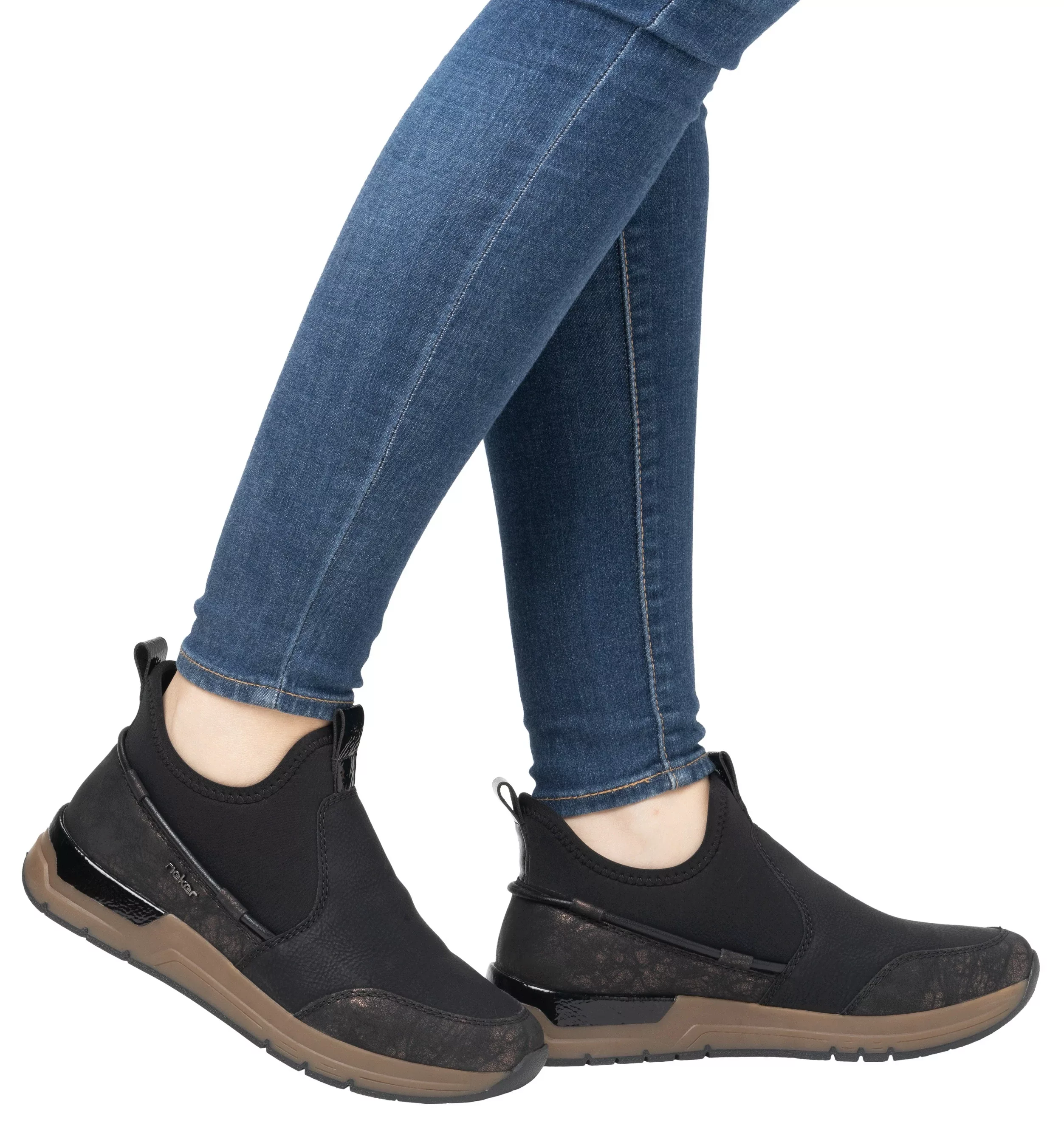 Rieker Slip-On Sneaker, Schlupfboots, High Top Sneaker, Herbstschuh mit Met günstig online kaufen