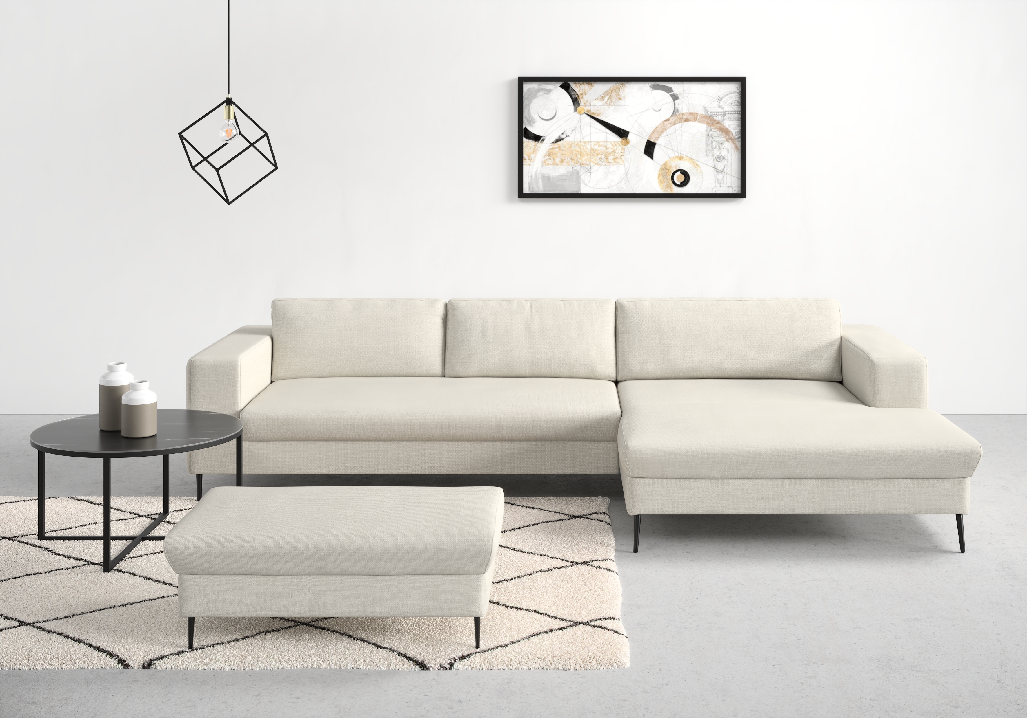 DOMO collection Ecksofa "Modica, zeitlos und elegant, L-Form", moderne Opti günstig online kaufen