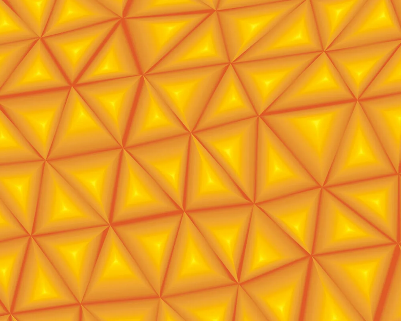 Fototapete "Dreieck orange" 4,00x2,50 m / Glattvlies Perlmutt günstig online kaufen