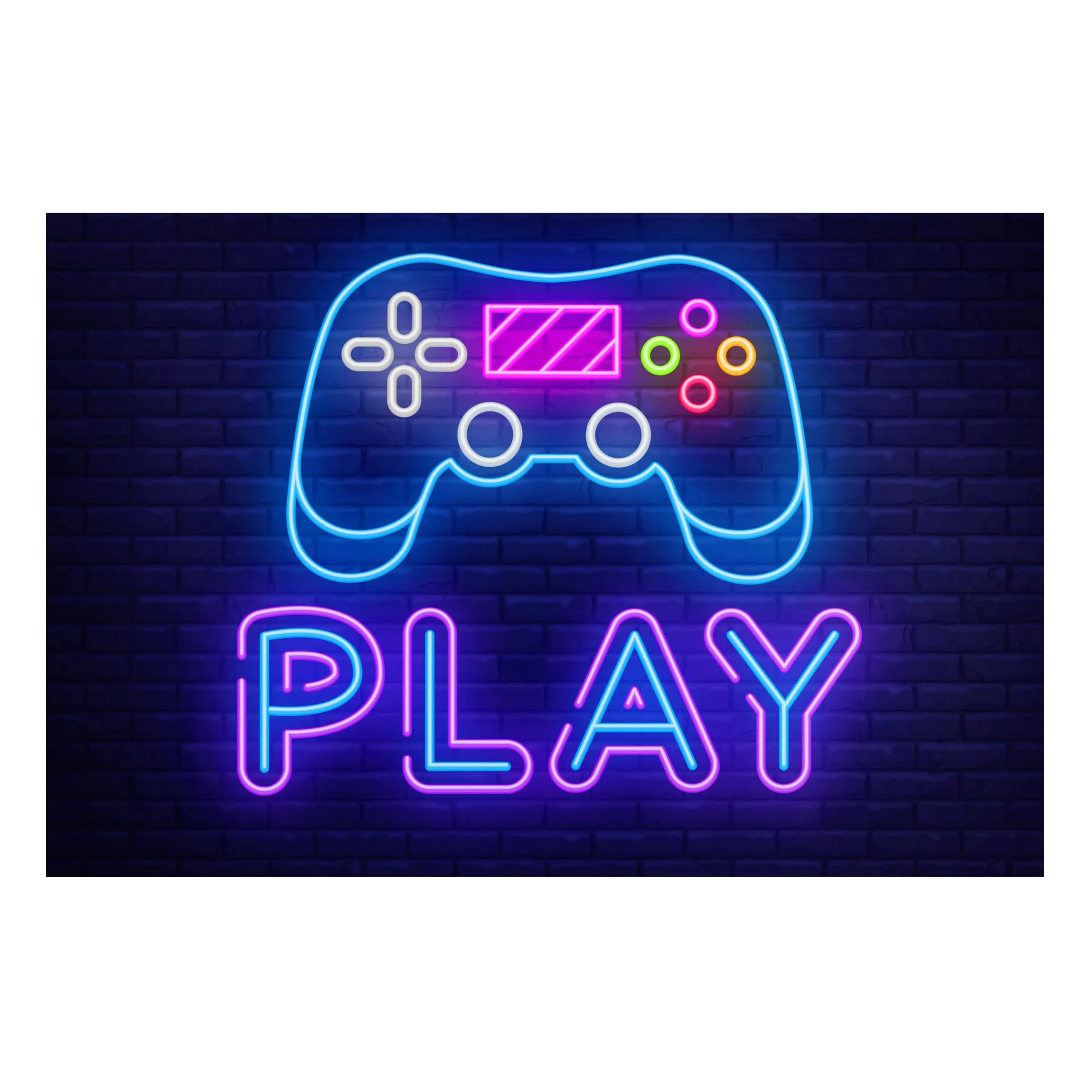 Magnettafel Neon Gaming Controller günstig online kaufen