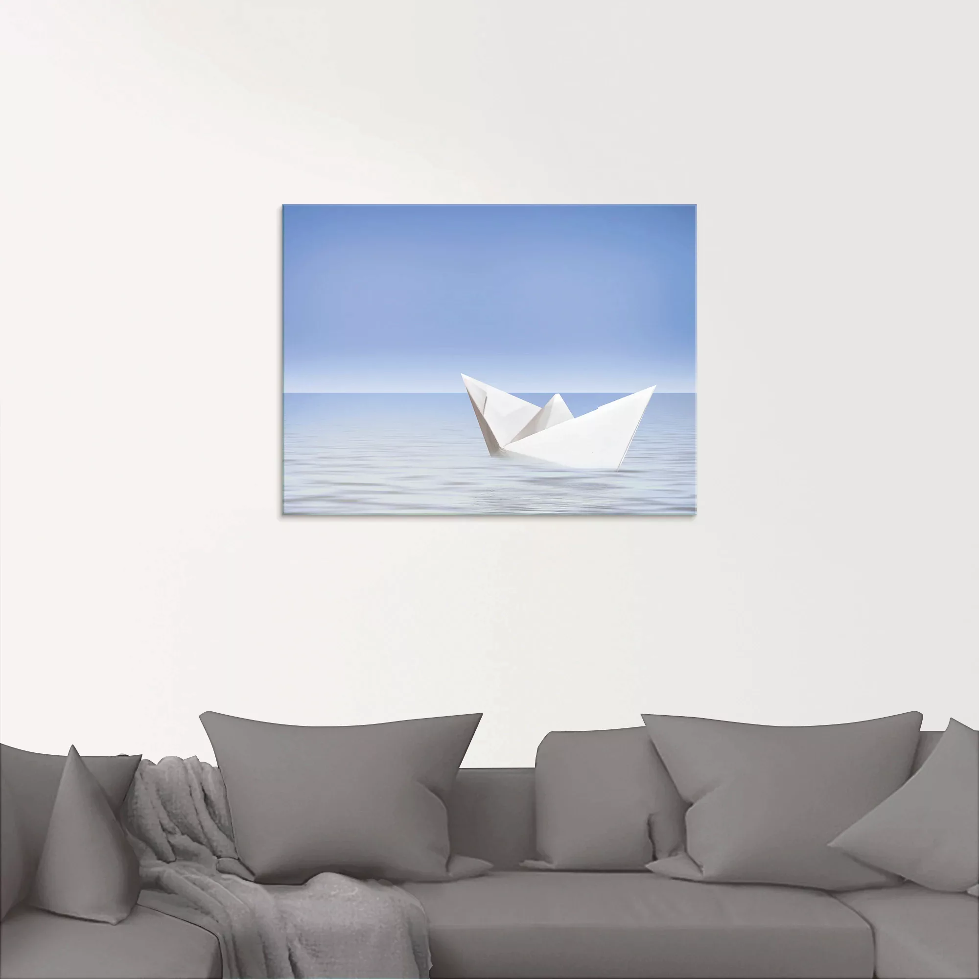 Artland Glasbild "Auf dem Meer", Boote & Schiffe, (1 St.) günstig online kaufen