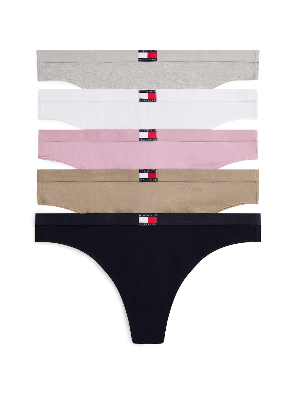 Tommy Hilfiger Underwear Tanga "5 PACK FLAG THONG", (Packung, 5 St., 5er), günstig online kaufen