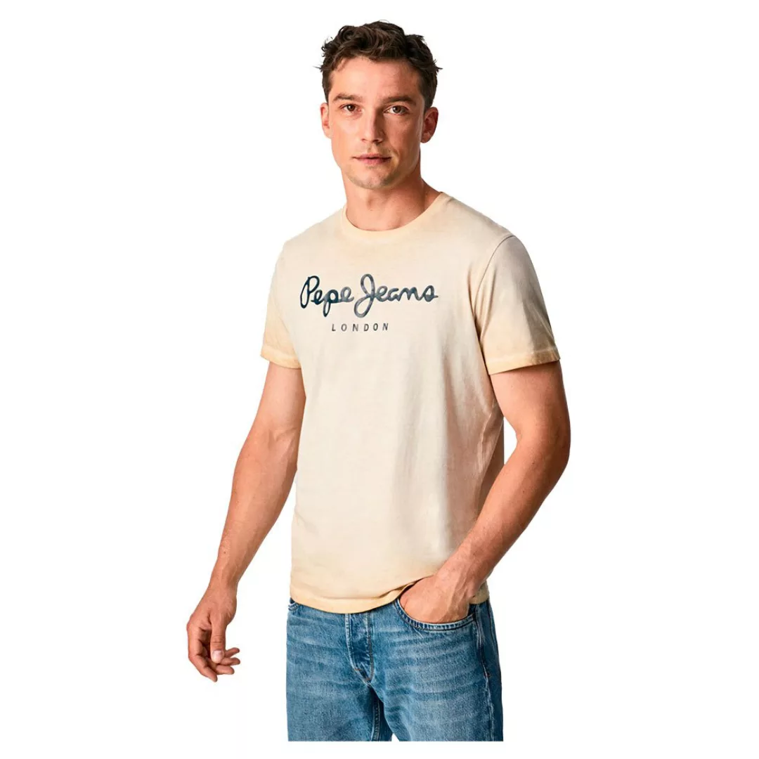 Pepe Jeans West Sir New Kurzärmeliges T-shirt M Beige günstig online kaufen