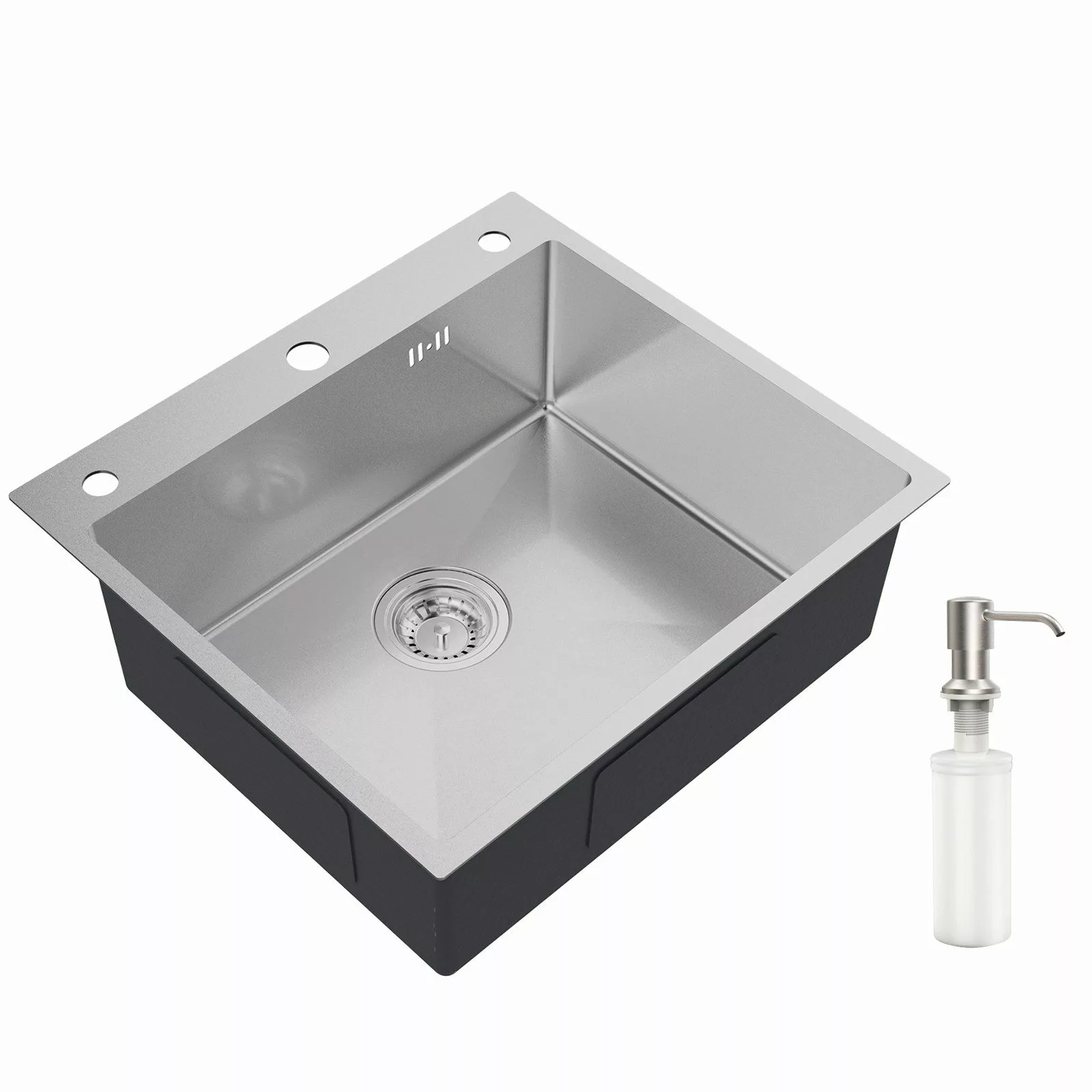 Auralum Max Küchenspüle Edelstahl Einbauspüle 54*49cm günstig online kaufen