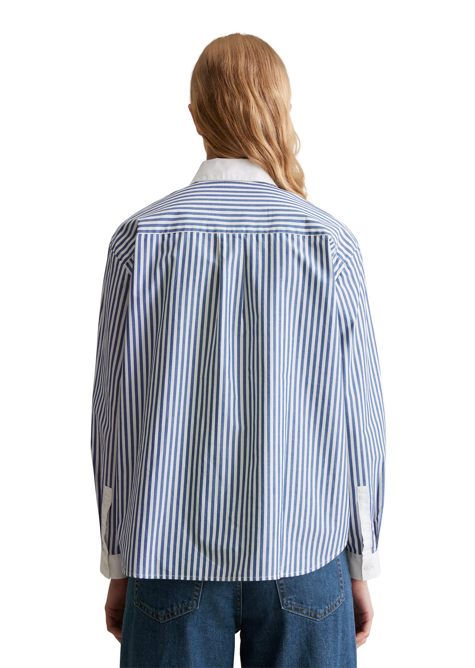 Marc O'Polo DENIM Langarmbluse gestreift, weißer günstig online kaufen