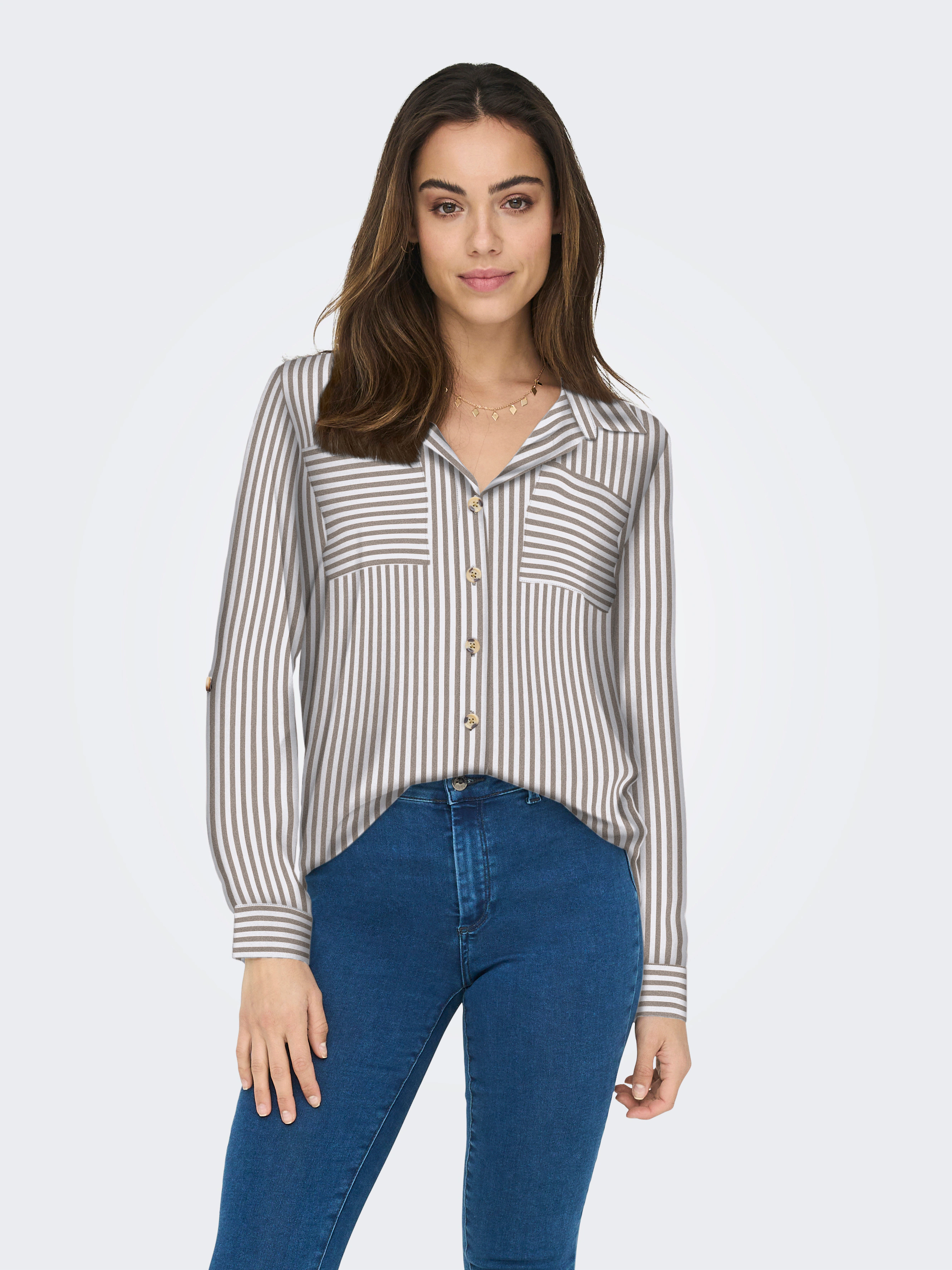 ONLY Hemdbluse "ONLYASMIN SHIRT L/S WVN NOOS" günstig online kaufen