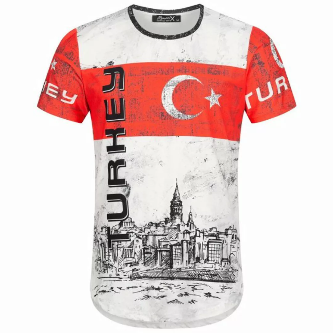 REPUBLIX T-Shirt FAN Herren Länder EM WM Oversize Crew Neck Shirt mit Rundh günstig online kaufen