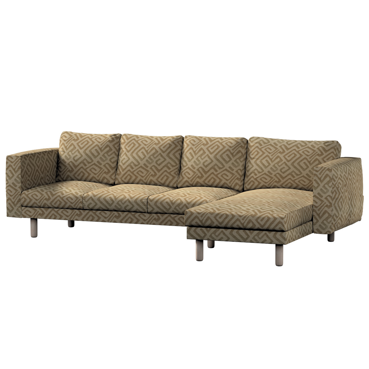 Bezug für Norsborg 4-Sitzer Sofa mit Recamiere, mocca, Norsborg Bezug für 4 günstig online kaufen