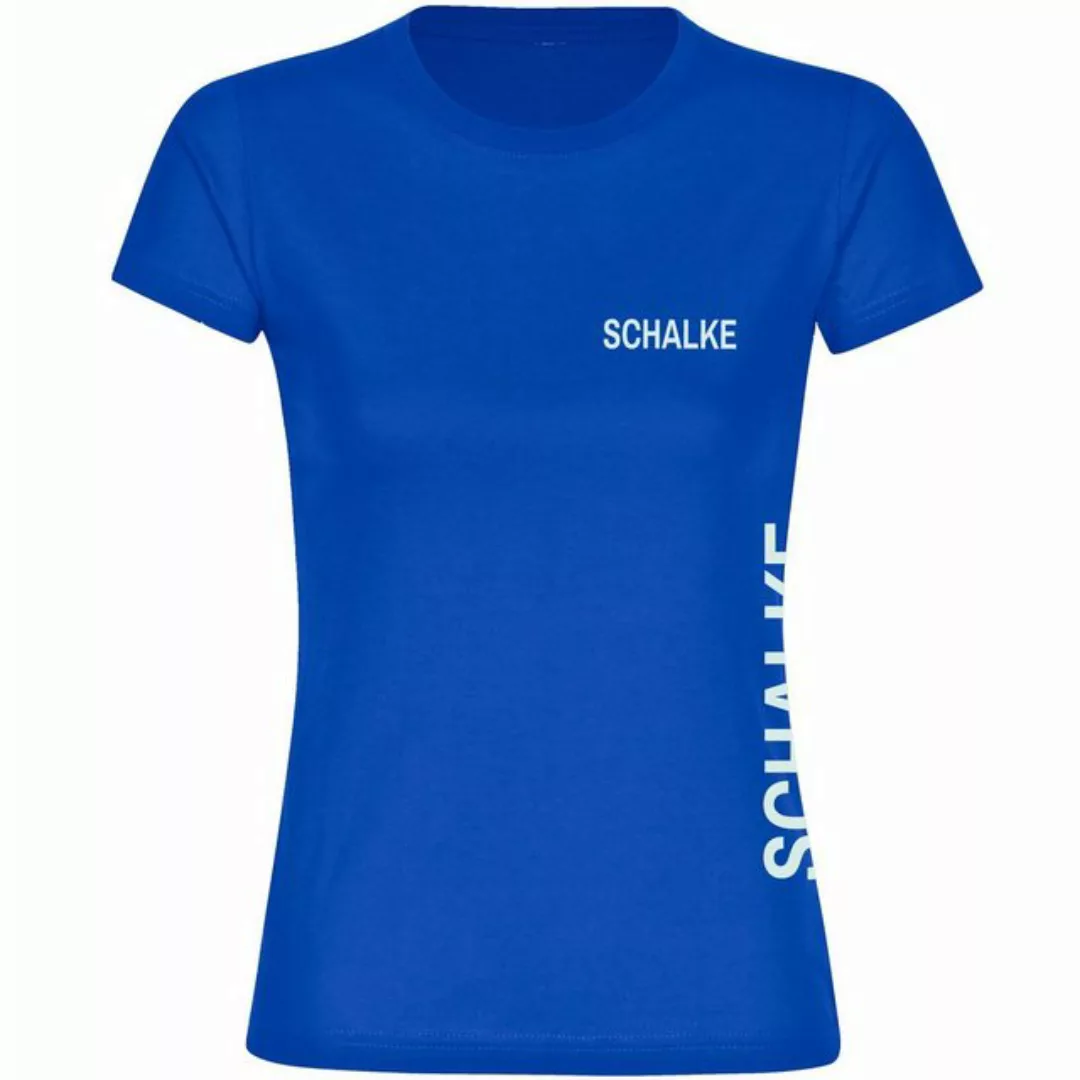 multifanshop T-Shirt Damen Schalke - Brust & Seite - Frauen günstig online kaufen