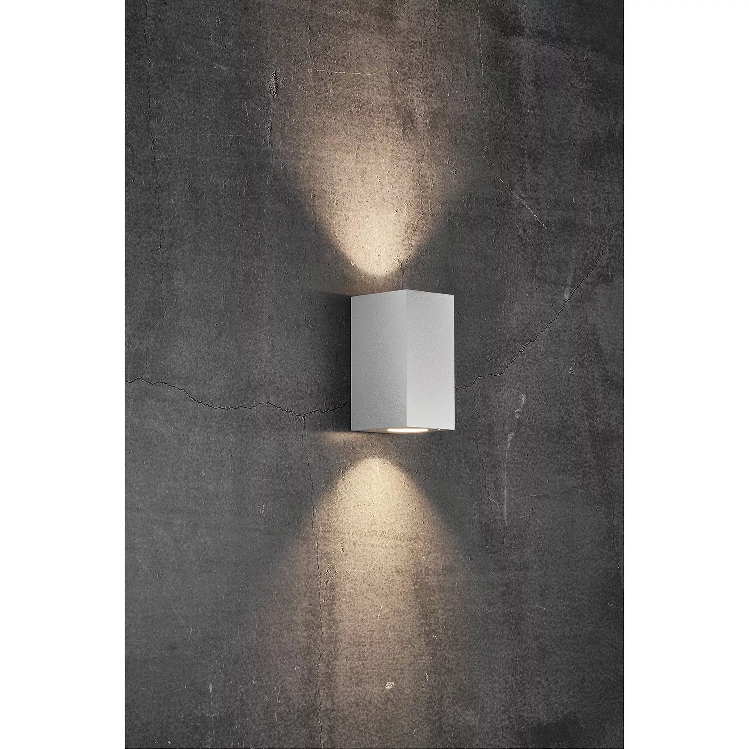 Außenwandlampe Canto Maxi Kubi 2, 17 cm, grau günstig online kaufen