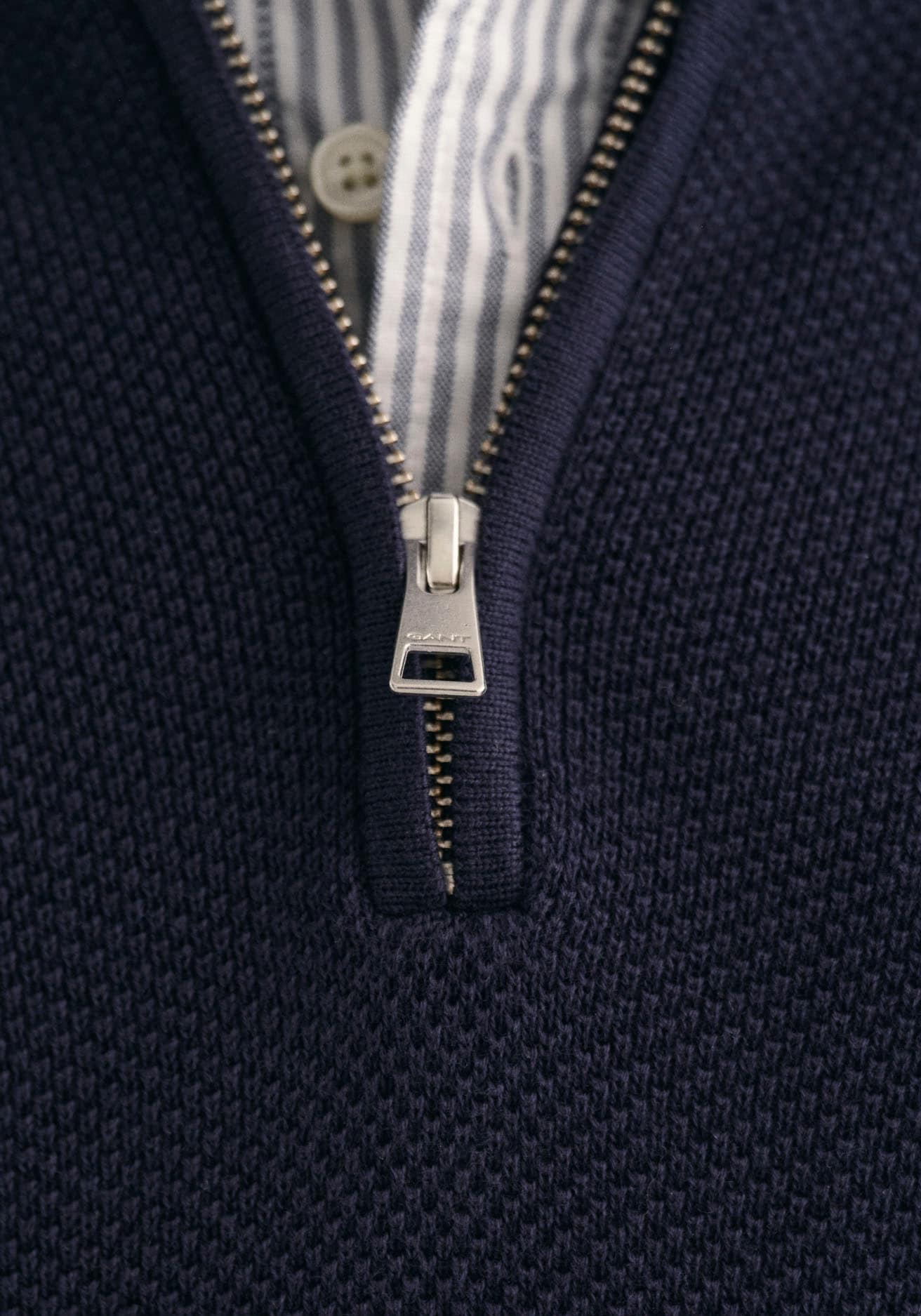 Gant Troyer "COTTON PIQUE HALF ZIP", mit Piqué-Struktur günstig online kaufen