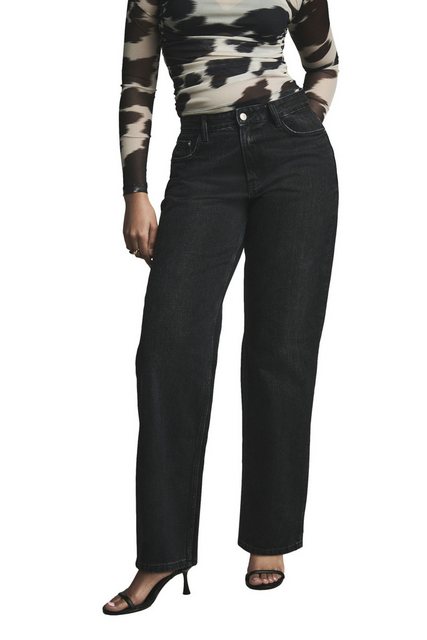 Next Weite Jeans Hourglass-Jeans mit weitem Bein 100 % Baumwolle (1-tlg) günstig online kaufen