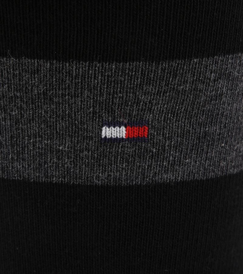 Tommy Hilfiger 2-Pack Socken Streifen Uni Schwarz - Größe 43-46 günstig online kaufen
