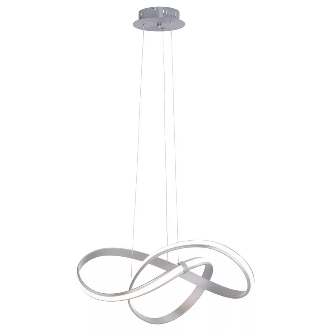 LED Pendelleuchte Melinda in Silber, geschwungen 600 mm günstig online kaufen