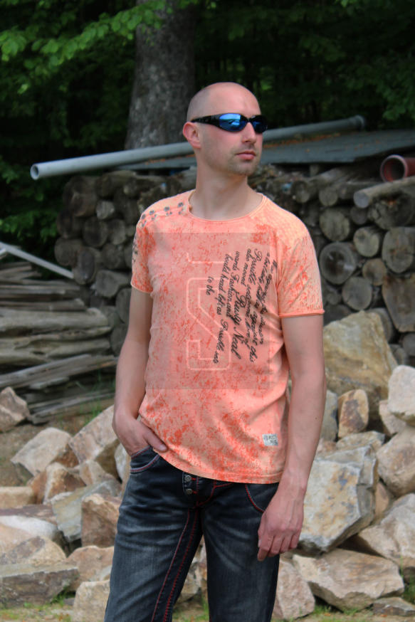 Rusty Neal Herren T-Shirt R-15195 orange günstig online kaufen