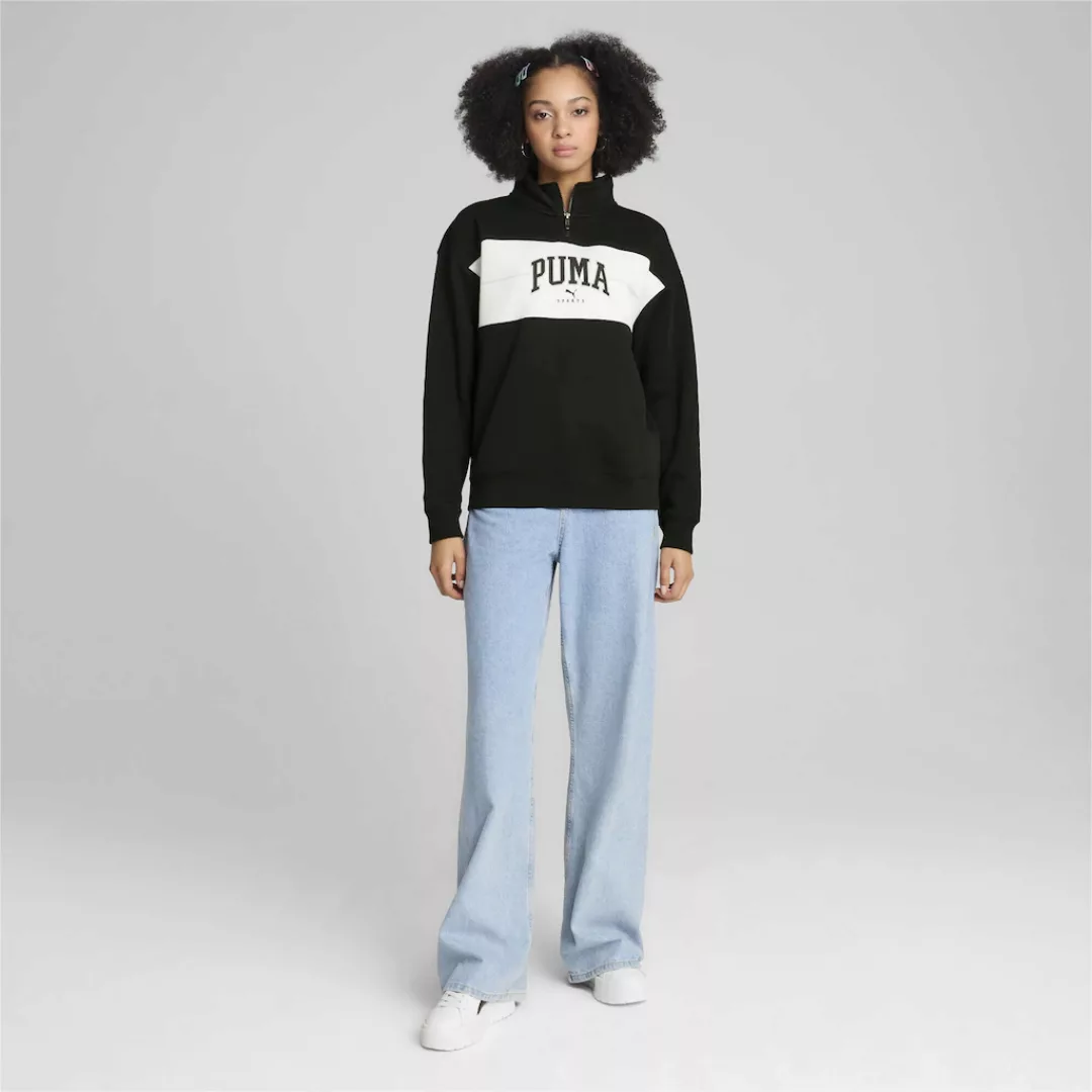 PUMA Sweatshirt "PUMA SQUAD Hoodie mit viertellangem Reißverschluss Damen" günstig online kaufen