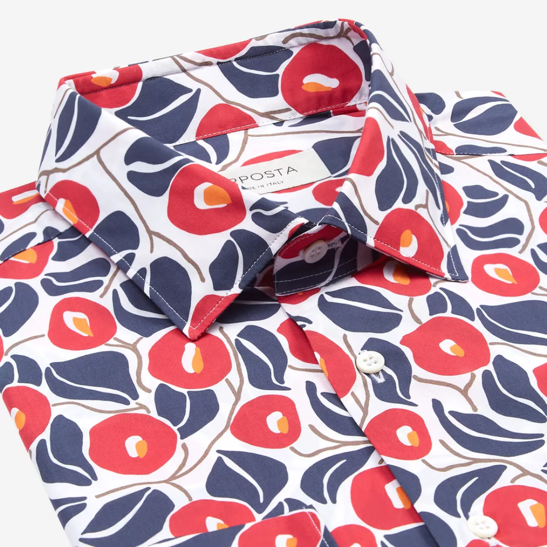 Hemd  blumenmuster  multi 100% reine baumwolle popeline, kragenform  modern günstig online kaufen