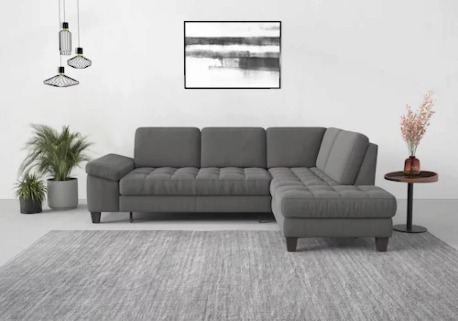 sit&more Ecksofa »Westham L-Form«, mit Ottomane, mit oder ohne Bettfunktion günstig online kaufen