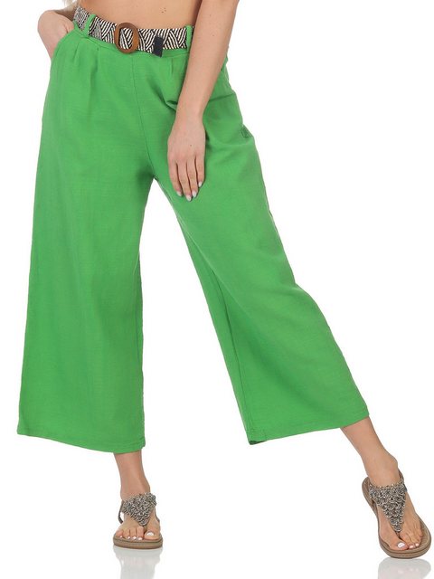 OriginalYou Leinenhose Damen Leinenhose 7/8 Länge Culotte Sommerhose Leinen günstig online kaufen