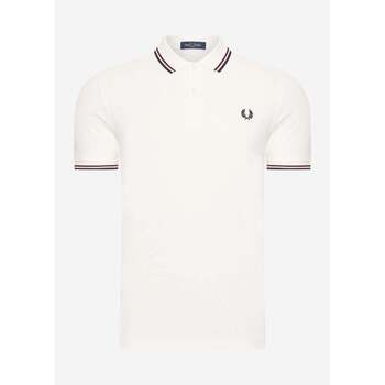 Fred Perry  T-Shirts & Poloshirts Twin tipped  shirt - snow white burnt red günstig online kaufen