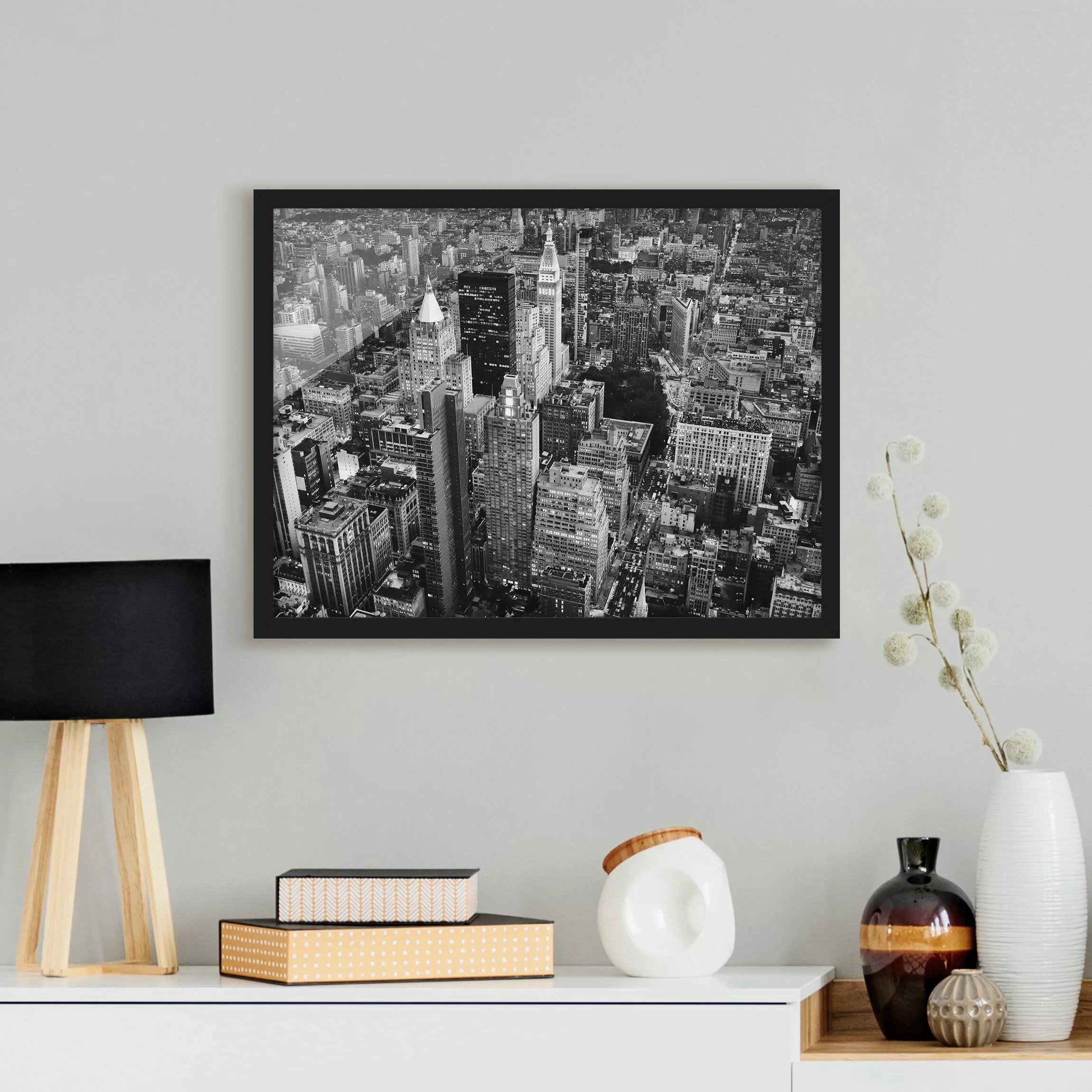 Bild mit Rahmen Architektur & Skyline - Querformat Big Apple II günstig online kaufen