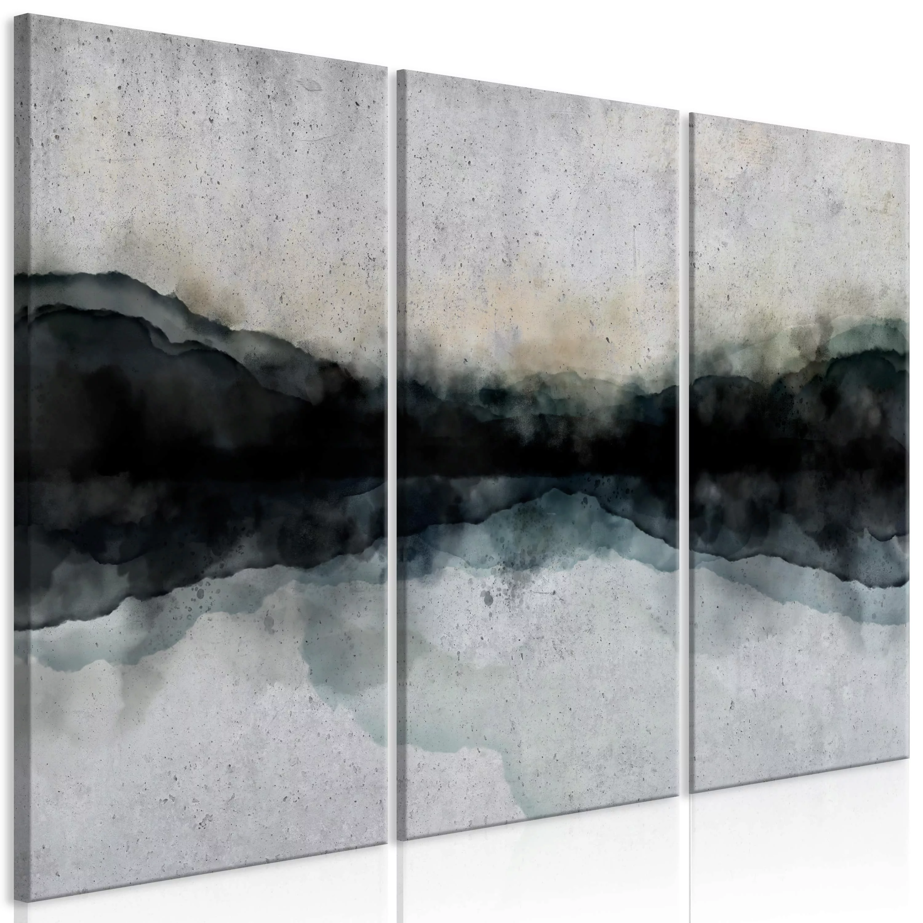 Wandbild - Mountain Surface of the Lake (3 Parts) günstig online kaufen