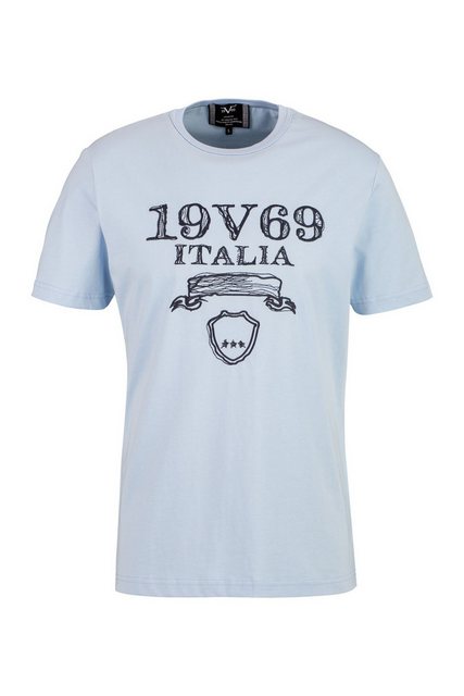 19V69 ITALIA T-Shirt MAURO SHATTERED Regular - mit großem Print auf der Vor günstig online kaufen