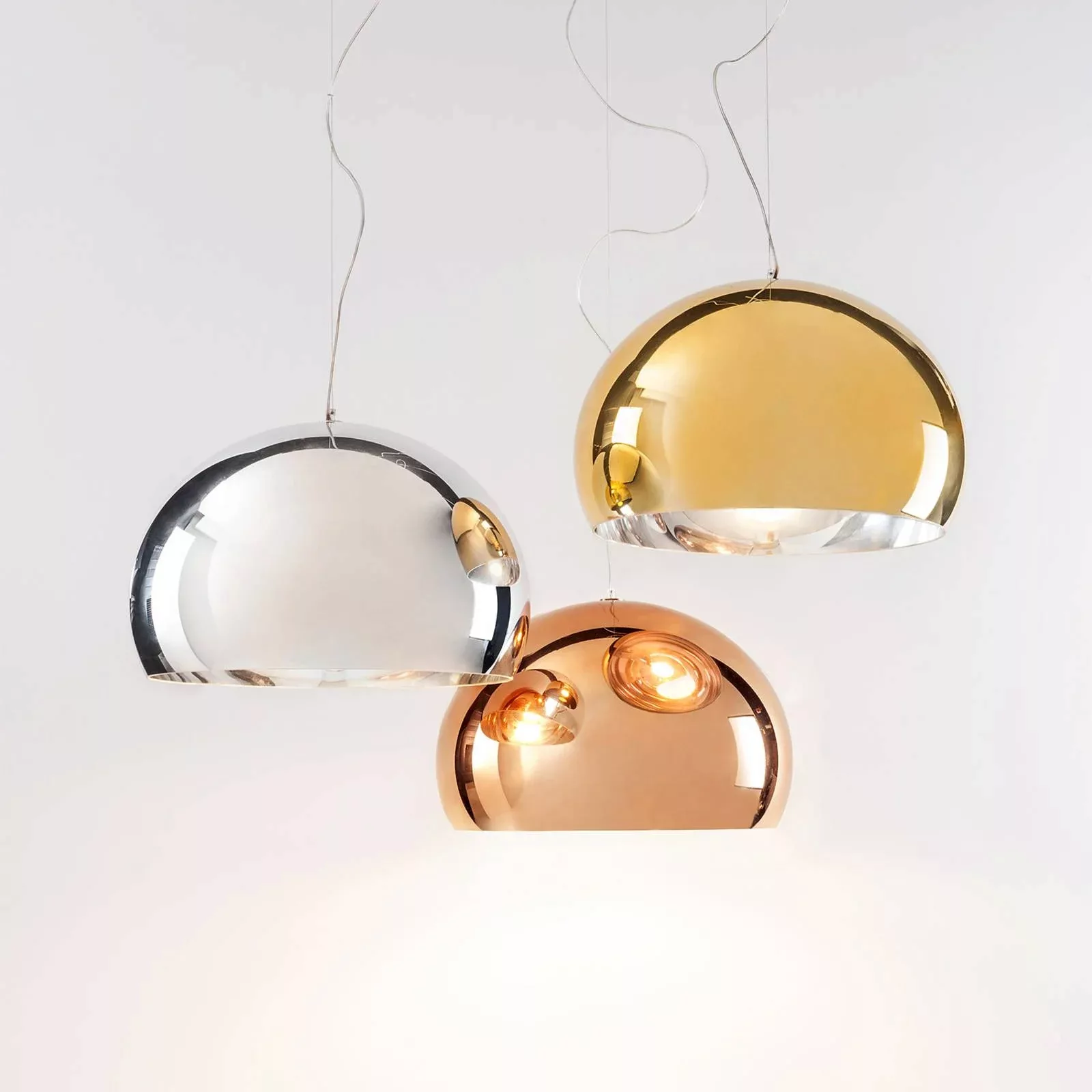 Kartell FL/Y - LED-Pendellampe, gold glänzend günstig online kaufen