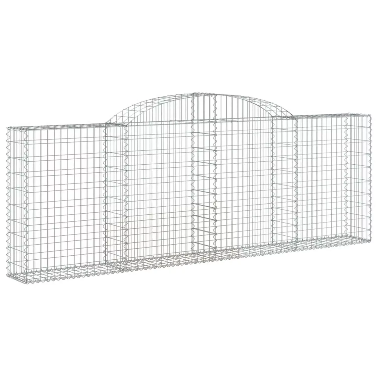 vidaXL Gabionen mit Hochbogen 11 Stk 300x30x100/120cm Eisen 1671270 günstig online kaufen