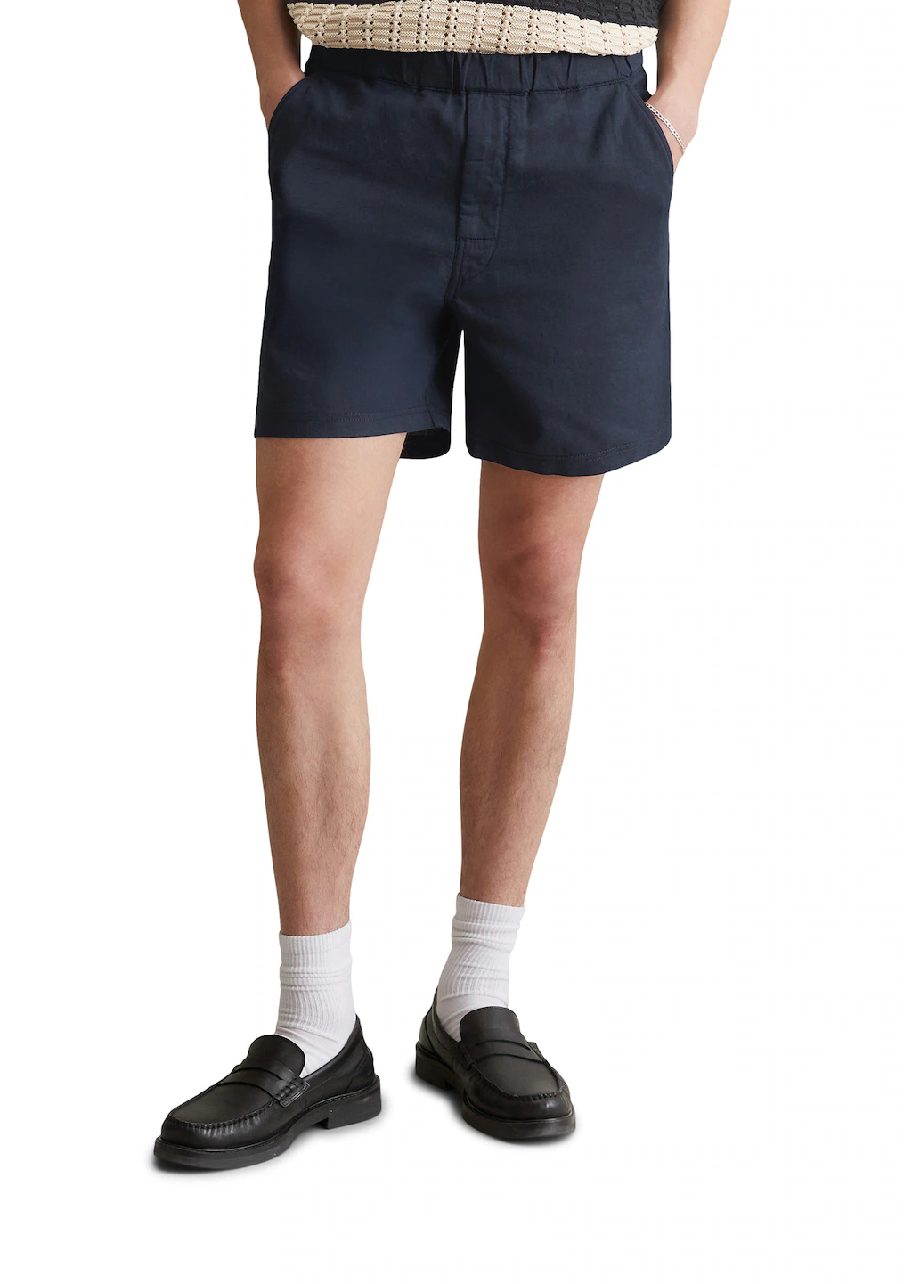 Marc OPolo DENIM Shorts "aus Leinen-Bio-Baumwoll-Mix" günstig online kaufen