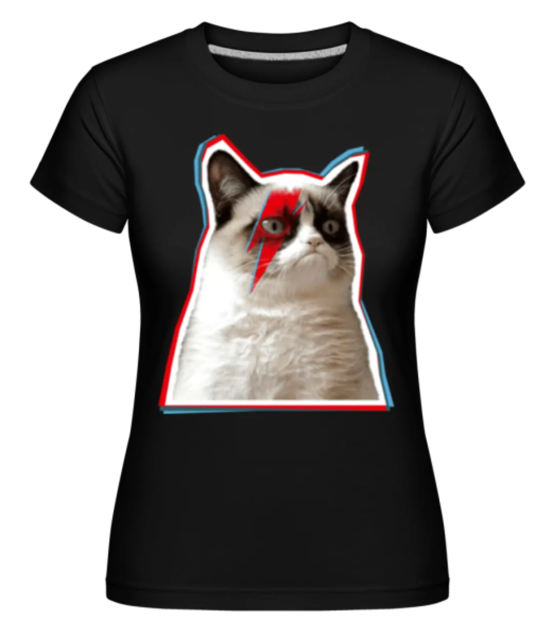 Grumpy Bowie Cat · Shirtinator Frauen T-Shirt günstig online kaufen