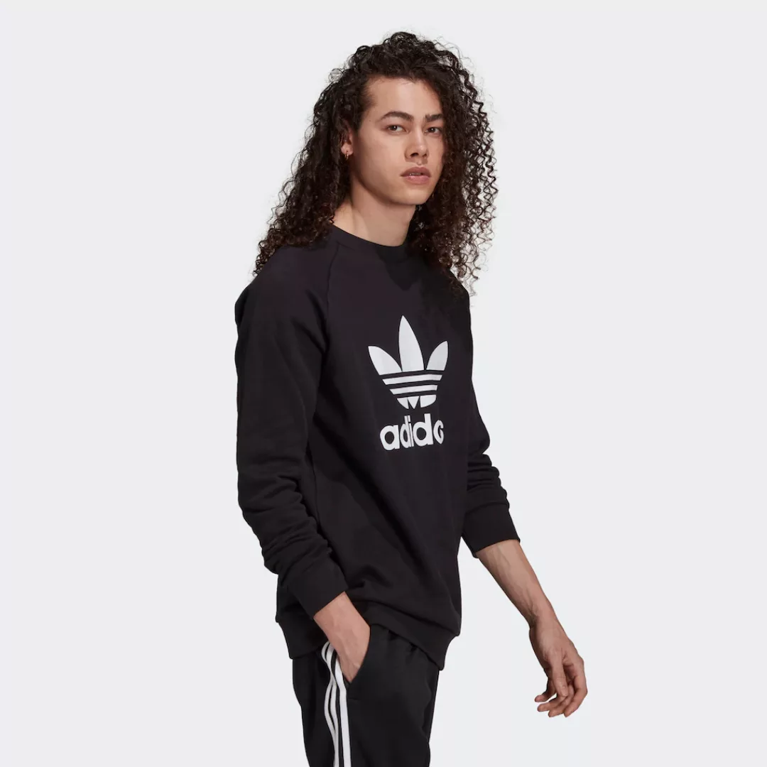 Adidas Originals Trefoil Crew Sweatshirt S Black / White günstig online kaufen