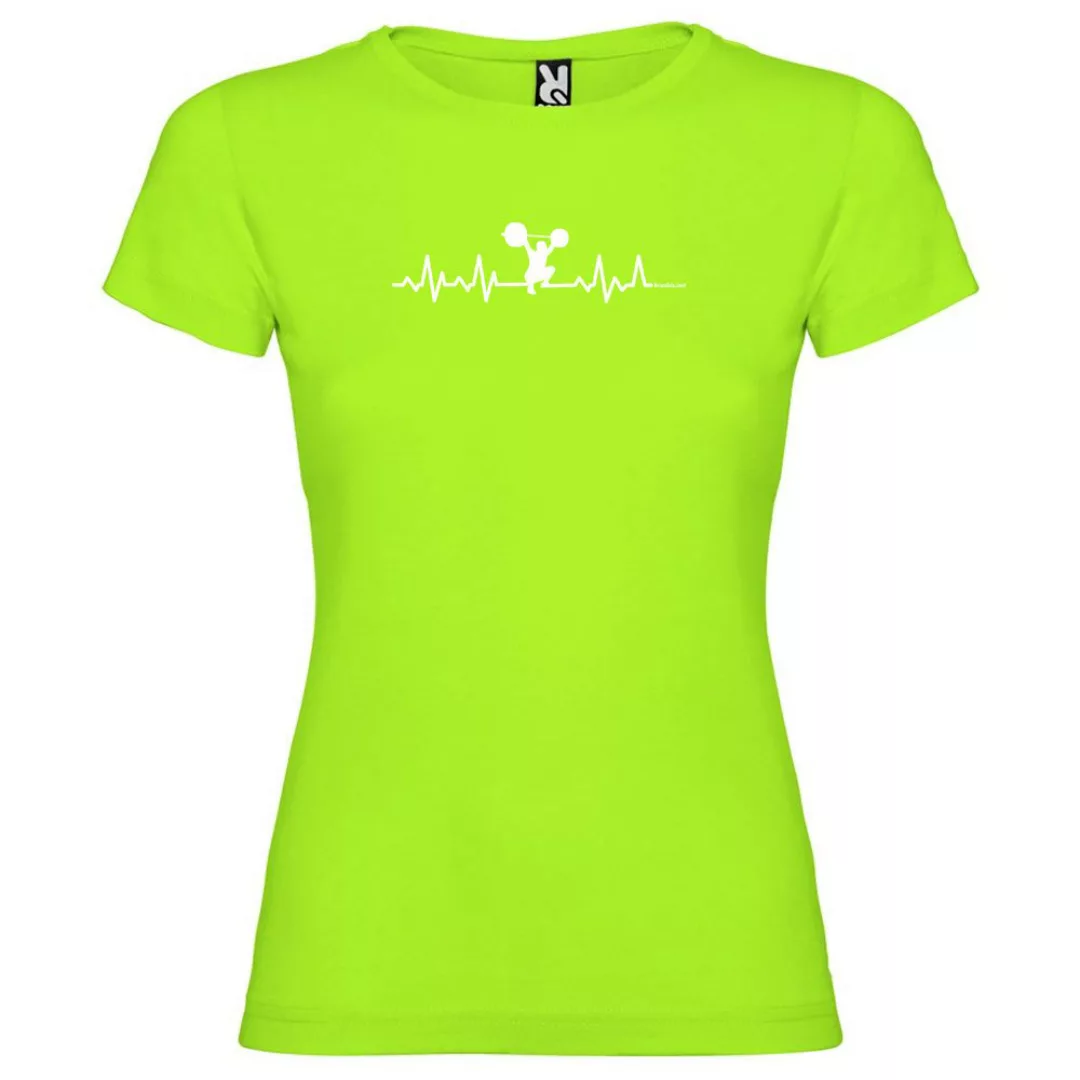 Kruskis Fitness Heartbeat Kurzärmeliges T-shirt L Light Green günstig online kaufen