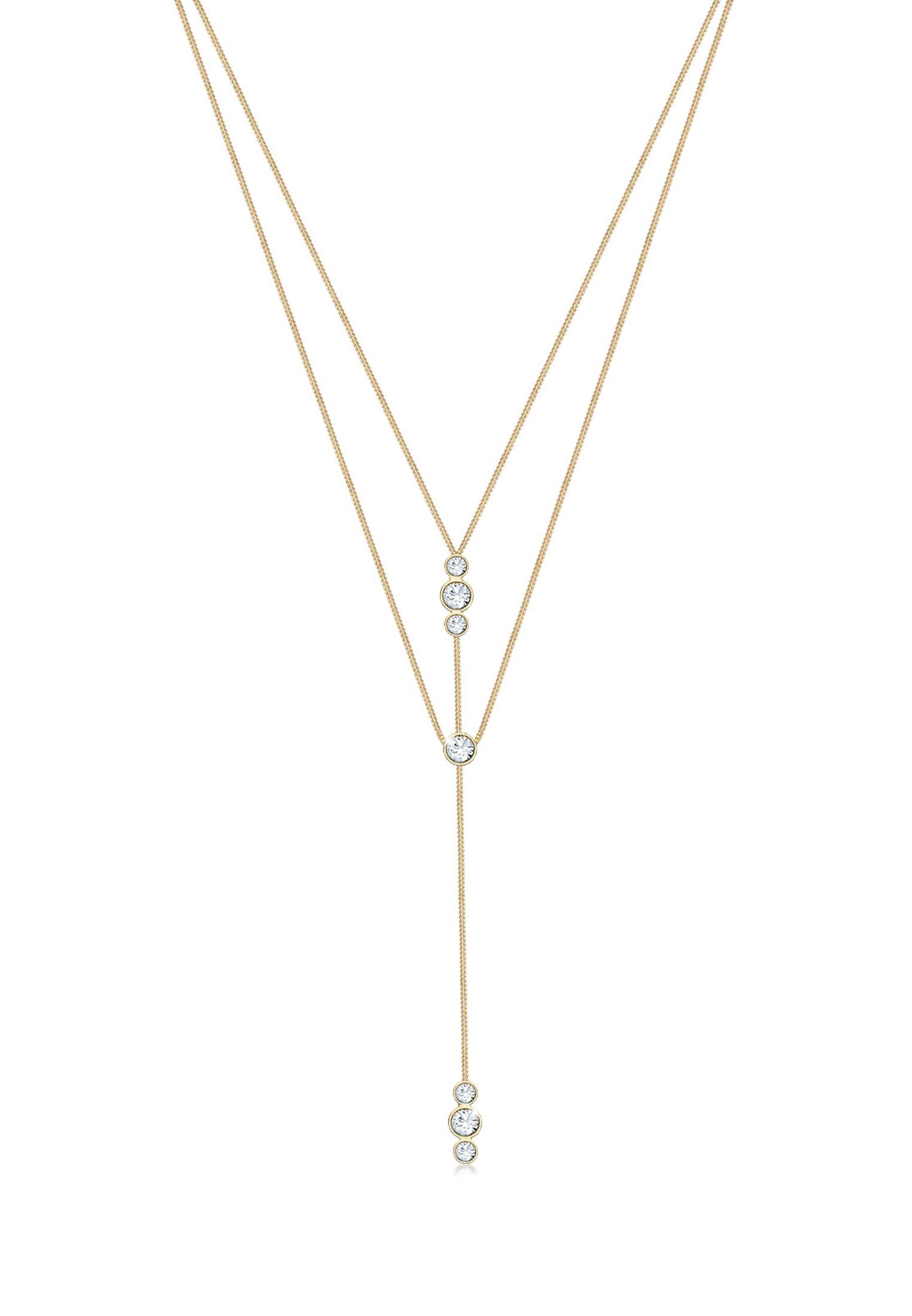 Elli Gliederkette Y-Kette Layer 925 Silber, günstig online kaufen
