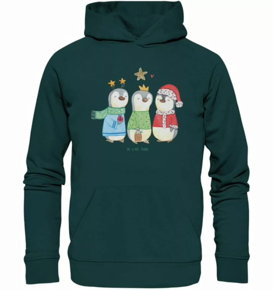 Mr. & Mrs. Panda Hoodie Größe L Winterzeit Heilige drei Könige - Mid Heathe günstig online kaufen