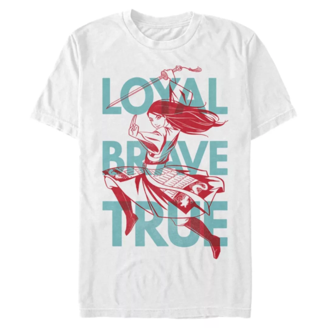 Disney - Mulan - Mulan Loyal Brave True - Männer T-Shirt günstig online kaufen