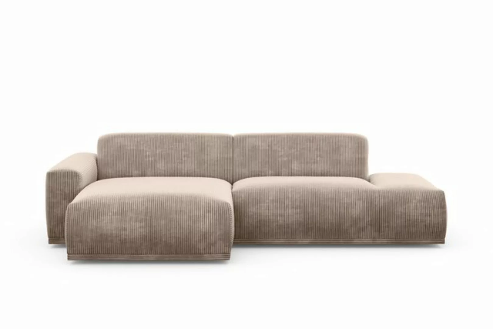 TRENDMANUFAKTUR Ecksofa Braga, aus 2 Teilen, moderner Cord-Stoff günstig online kaufen