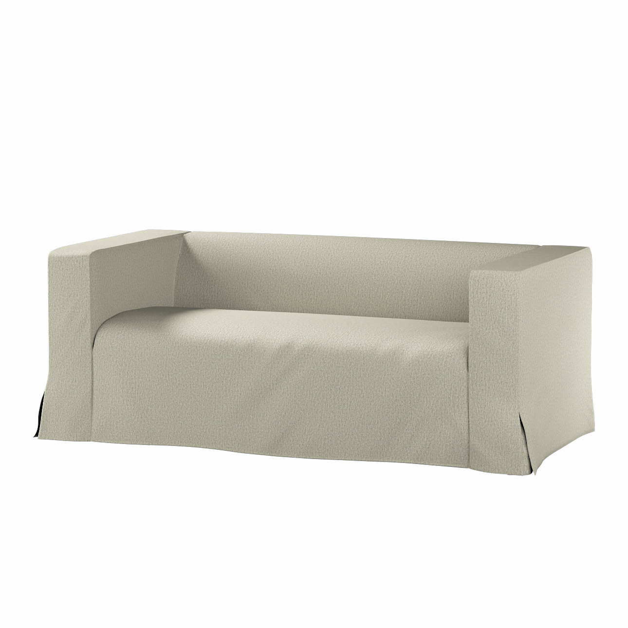 Bezug für Klippan 2-Sitzer Sofa, lang mit Kellerfalte, beige, Klippan 2-er, günstig online kaufen