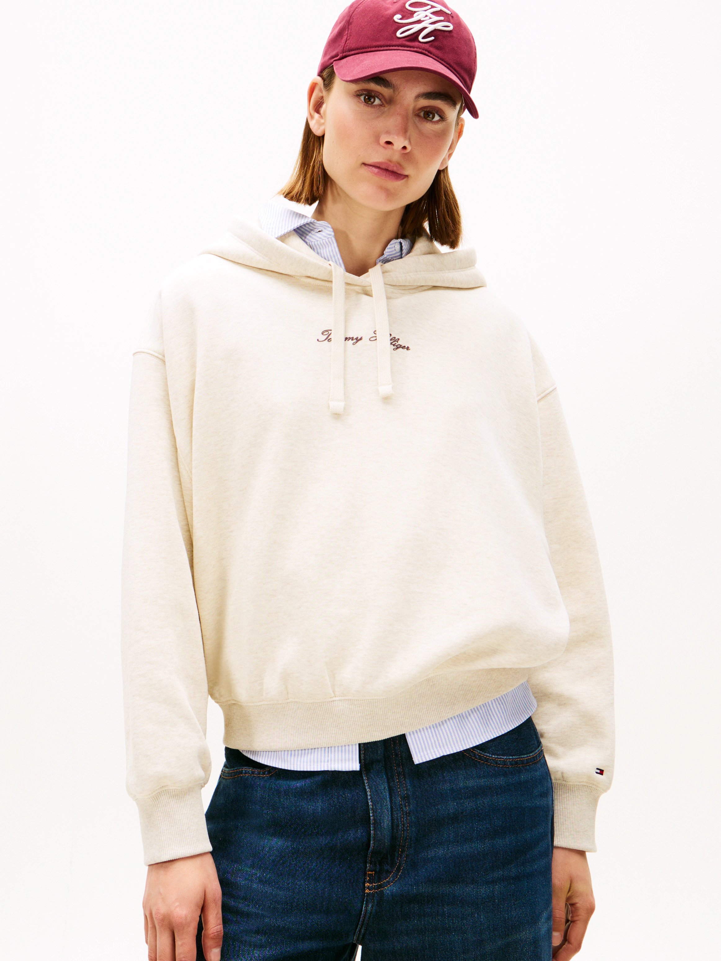 Tommy Hilfiger Kapuzensweatshirt "CLASSIC SCRIPT FLEECE HOODIE" günstig online kaufen