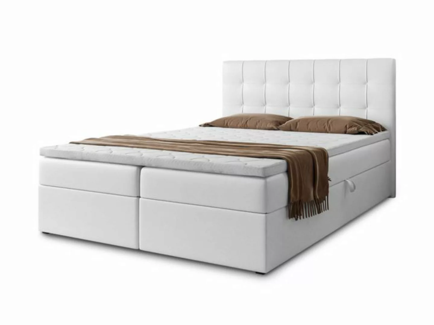 Beautysofa Boxspringbett Topiq II B: 140, 160, 180 cm, mit 2x Bettkästen, ( günstig online kaufen