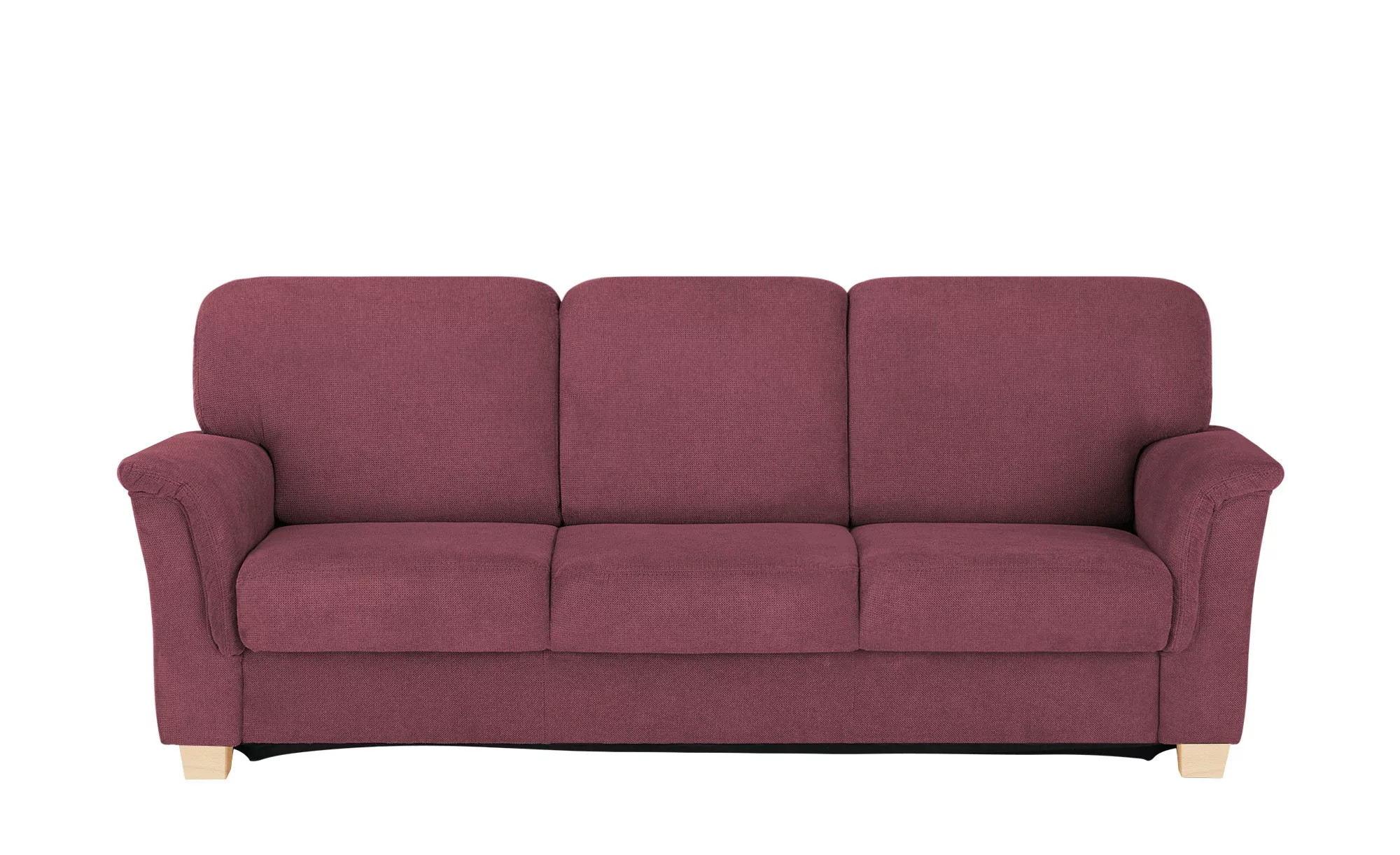 smart Sofa  Valencia ¦ rot ¦ Maße (cm): B: 224 H: 90 T: 93 Polstermöbel > S günstig online kaufen