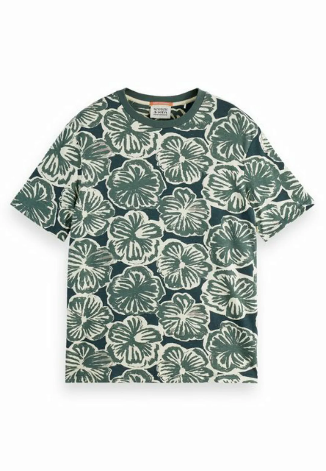 Scotch & Soda T-Shirt Herren T-Shirt - Big All Over Print T-Shirt günstig online kaufen