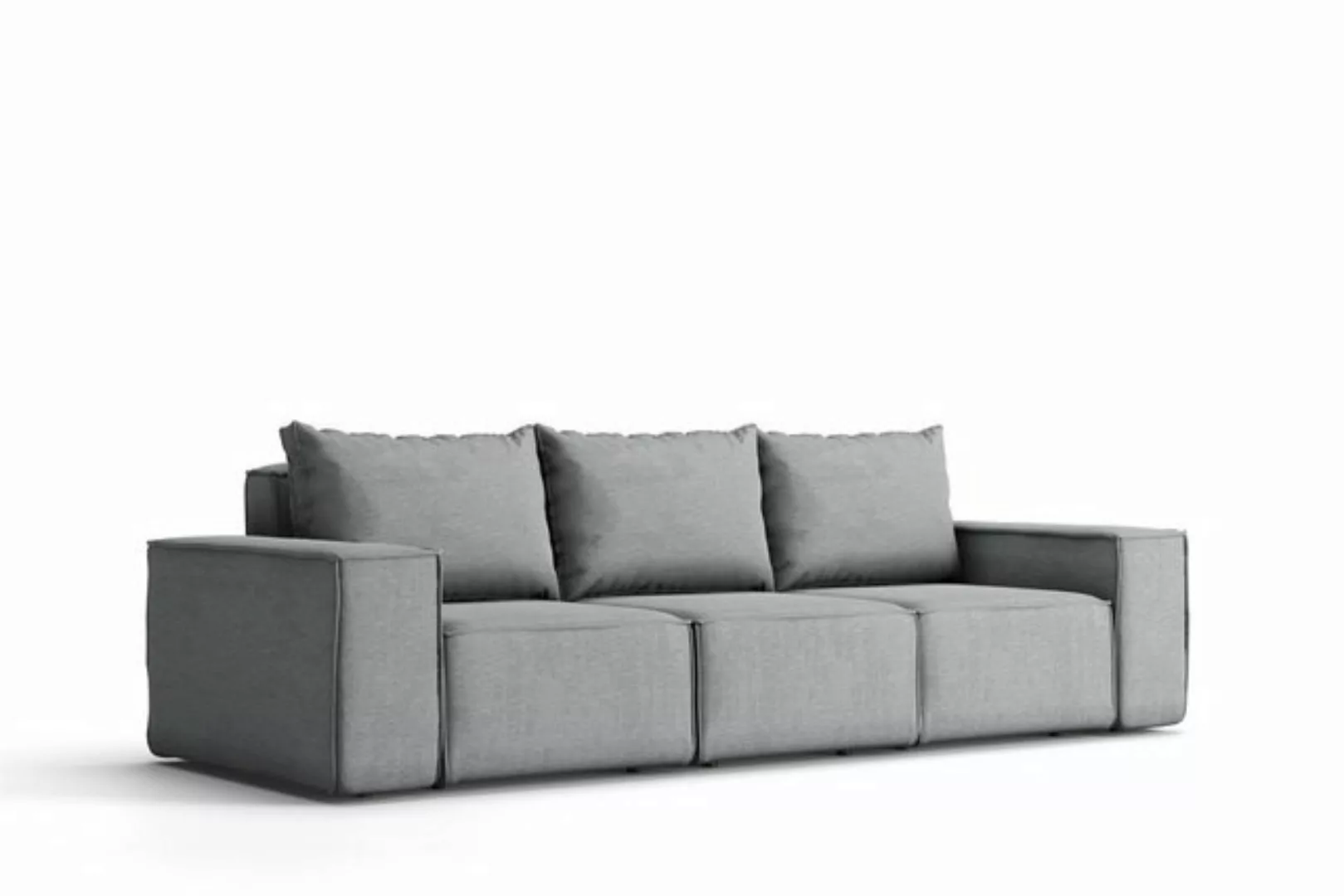 Fun Möbel Loungesofa Gartenmöbel Sofa 2-Sitzer GARDENT, wetterfester Stoff günstig online kaufen