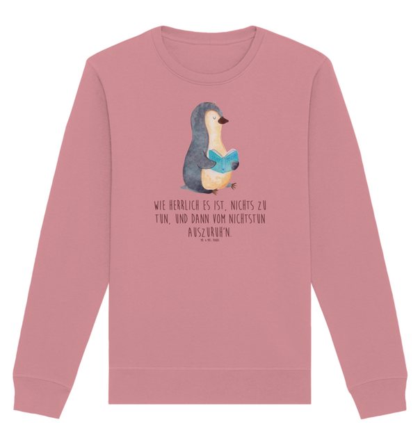 Mr. & Mrs. Panda Longpullover Größe XS Pinguin Buch - Canyon Pink - Geschen günstig online kaufen