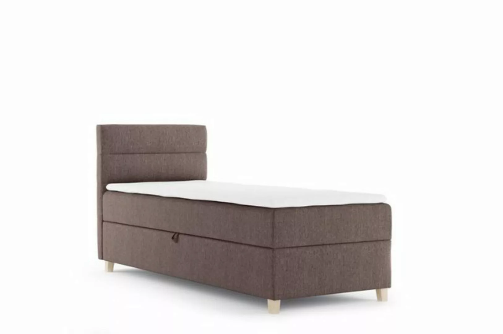 Beautysofa Boxspringbett Velour Bett DONNA MINI mit Matratze, Topper Polste günstig online kaufen