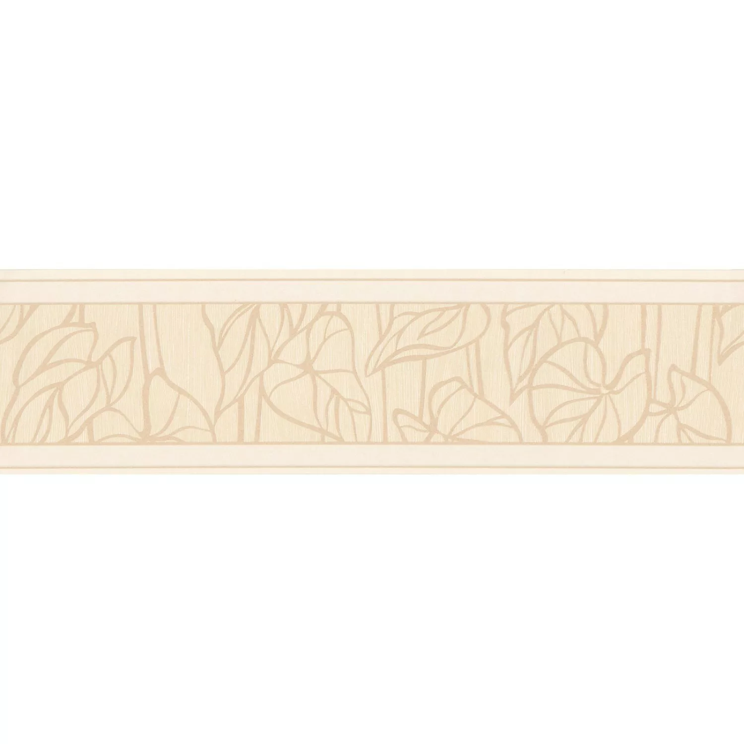 Bricoflor Blätter Tapeten Bordüre in Creme Beige Tapetenbordüre Ideal für W günstig online kaufen