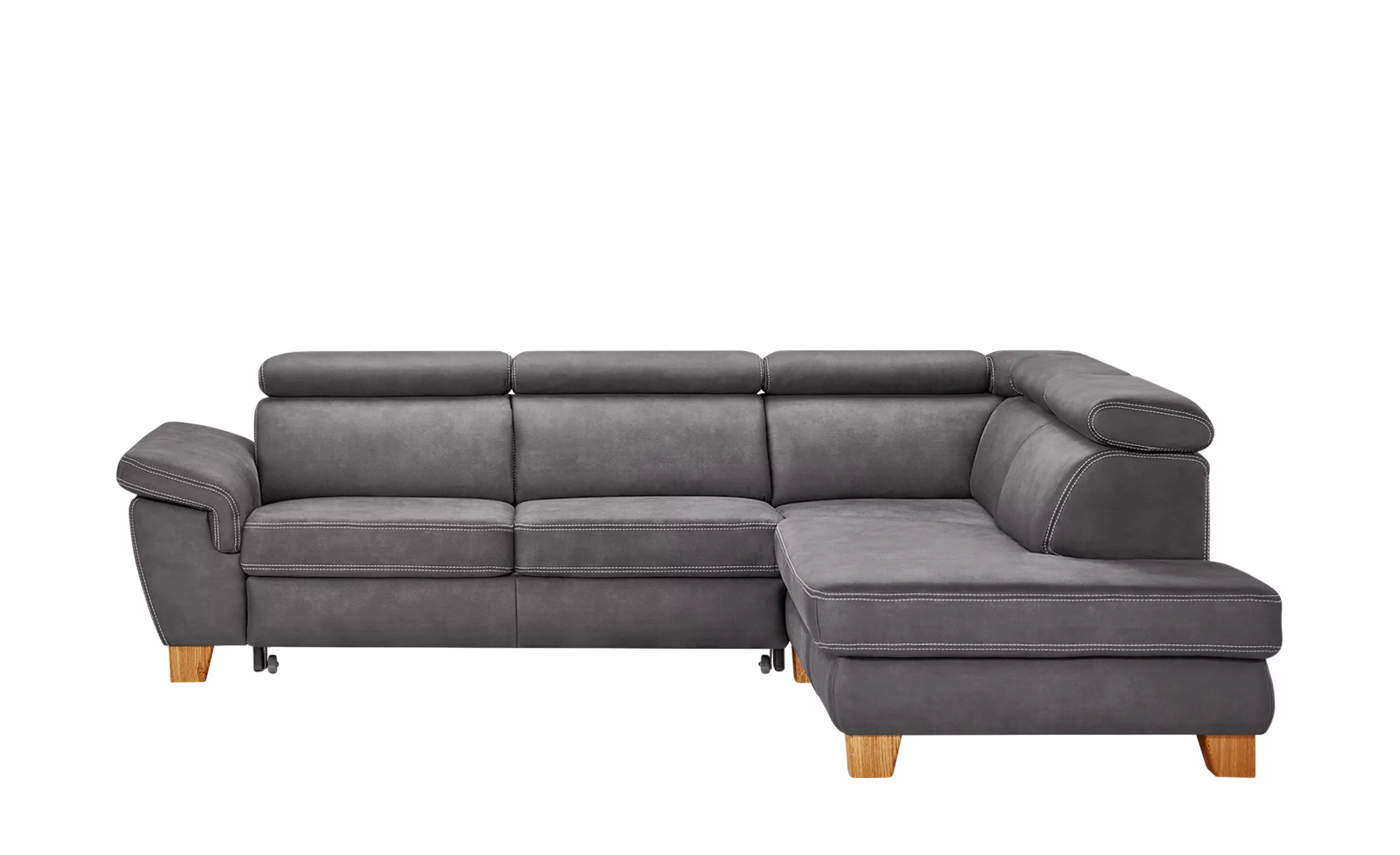 Ecksofa  Indra - grau - 81 cm - Polstermöbel > Sofas > Ecksofas - Möbel Kra günstig online kaufen