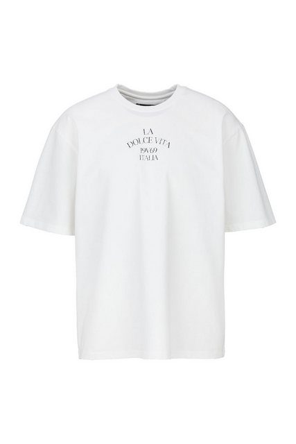 19V69 ITALIA T-Shirt MAURO MARINA Oversize mit kleinem Print günstig online kaufen