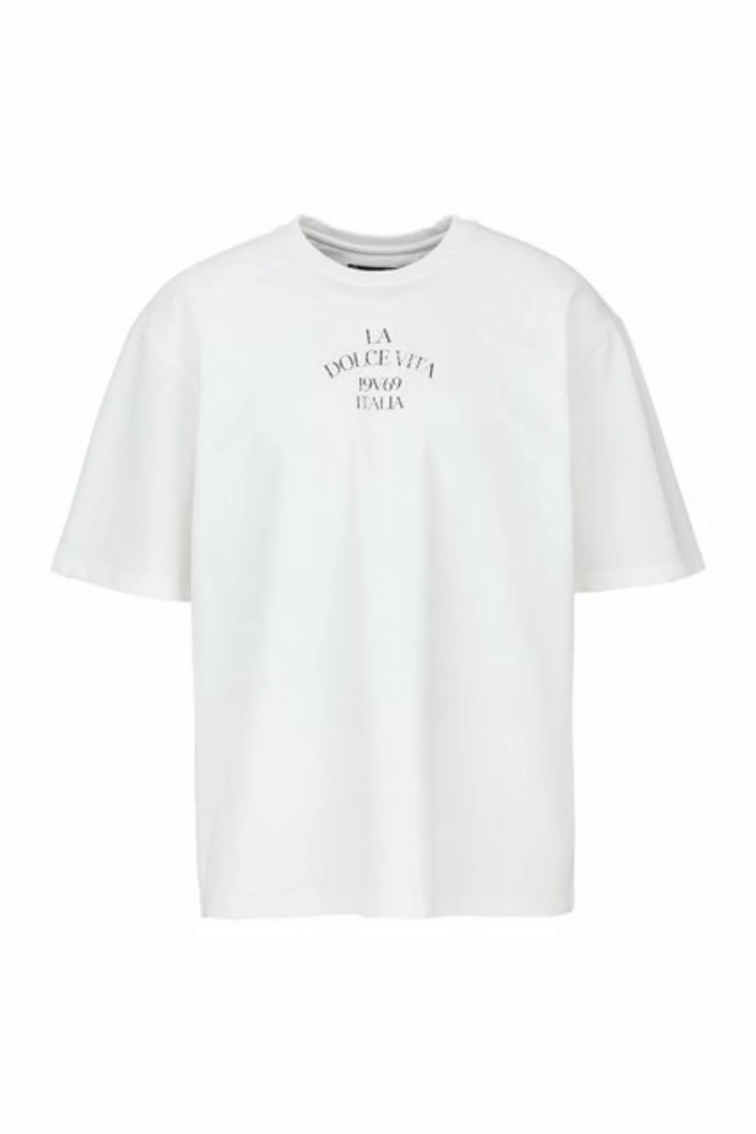 19V69 ITALIA T-Shirt MAURO MARINA Oversize mit kleinem Print günstig online kaufen