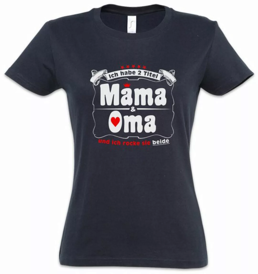 Urban Backwoods Print-Shirt Beste Mama & Oma Damen T-Shirt Titel Krone Omi günstig online kaufen